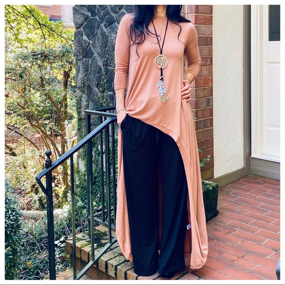 Best selling high low Eggshell tunic dress - Picture 5 of 8